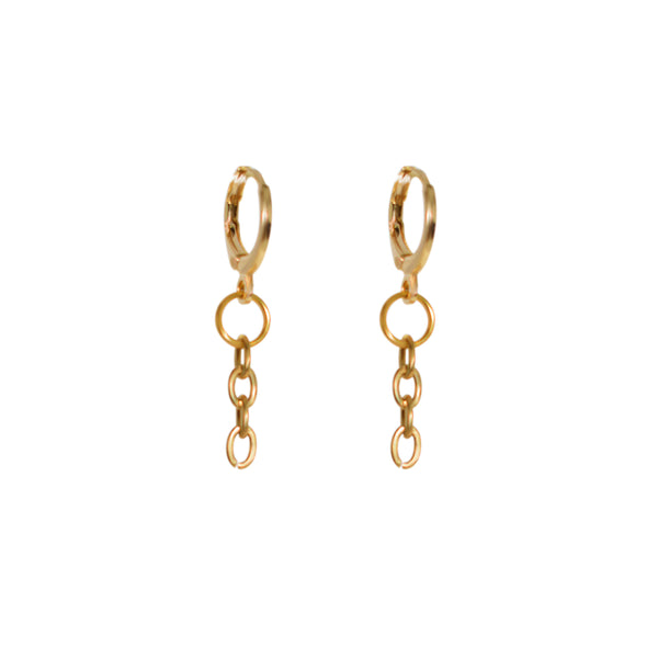 Minimalist Chain Drop Earrings | by Ifemi Jewels