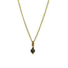 Load image into Gallery viewer, Minimalist Faceted Bronze Pyrite Gemstone Necklace | by Ifemi Jewels