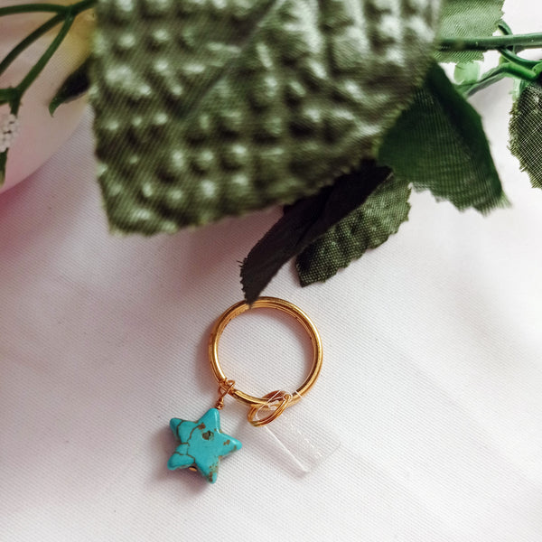 Blue star keychain, keychain accessory, star-shaped keychain, trendy keychain | by lovedbynlanla