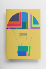Load image into Gallery viewer, Yellow Hot Air Balloon Notebook, Travel Journal for Kids and Adults, A5 Size with 48 Pages | by Victory In Wellness
