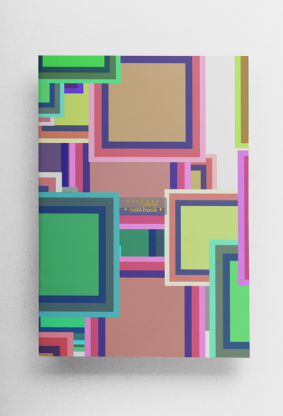 Abstract Pattern Notebooks: Shine with Inspirational Design for Writing and Journaling, Wide-Ruled A5 Size with 48 Pages, Perfect for School and Office Use | by Victory In Wellness