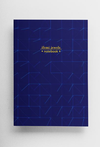 Dark Blue Minimalist Notebook | by Victory In Wellness