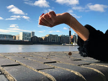 Load image into Gallery viewer, Black Onyx Bracelet, Gemstone Bracelet, Sterling Silver Bracelet | by nlanlaVictory