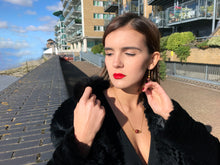 Load image into Gallery viewer, Jasper Gold Vermeil Necklace, Red Jasper Necklace, Gemstone Pendant Necklace | by nlanlaVictory