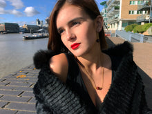 Load image into Gallery viewer, Jasper Gold Vermeil Necklace, Red Jasper Necklace, Gemstone Pendant Necklace | by nlanlaVictory