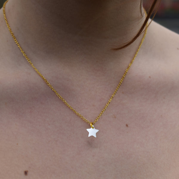 Mother of star pearl pendant necklace | by Ifemi Jewels
