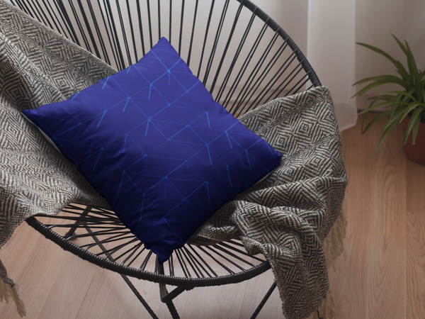 Dark Blue Minimalist Cushion Cover without filler | by Victory In Wellness