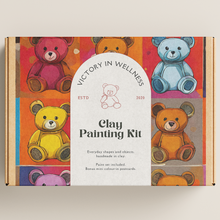 Load image into Gallery viewer, Teddy Paint By Numbers Kit, Teddy Bear Art, DIY Acrylic Painting Activity, Great Gift Idea | by Victory In Wellness
