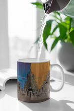 Load image into Gallery viewer, Panels of Serenity Ceramic Mug, Tea Cup with Unique Panel Design | by Victory In Wellness
