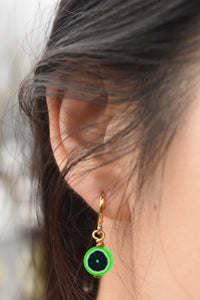 Green Melon fruit huggie earrings | by Ifemi Jewels