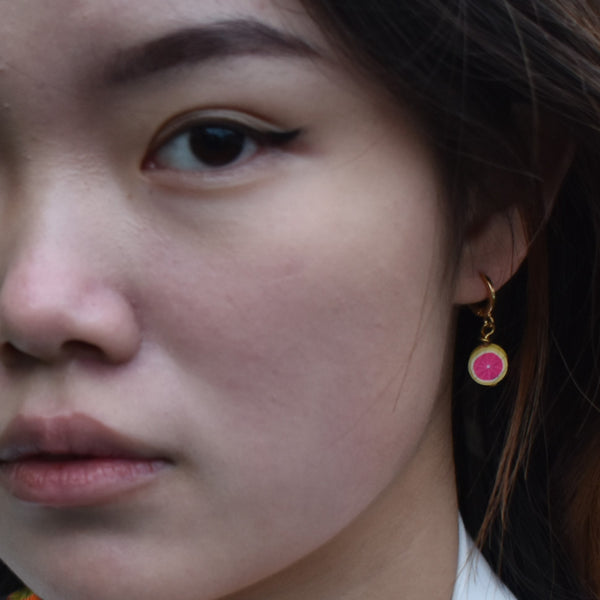 Grapefruit Earrings | by Ifemi Jewels