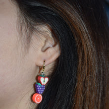 Load image into Gallery viewer, Mismatched Fruit Huggie Earrings | by Ifemi Jewels
