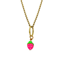 Load image into Gallery viewer, Strawberry Pendant Necklace | by Ifemi Jewels
