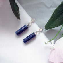 Load image into Gallery viewer, Lapis Lazuli Stud Earrings, Gemstone Earrings, Sterling Silver Stud Earrings | by nlanlaVictory
