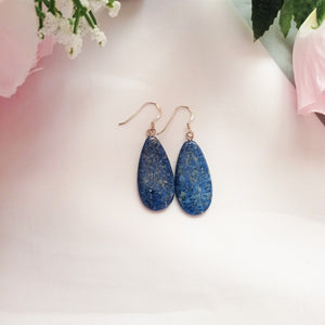 Lapis Lazuli Sterling Silver Earrings, Lapis Lazuli Earrings, Lapis Lazuli Drop Earrings | by nlanlaVictory