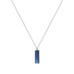 Lapis Lazuli Necklace, Lapis Lazuli Pendant, Sterling Silver Necklace, Gemstone Pendant Necklace | by nlanlaVictory