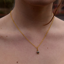 Load image into Gallery viewer, Minimalist Faceted Bronze Pyrite Gemstone Necklace | by Ifemi Jewels
