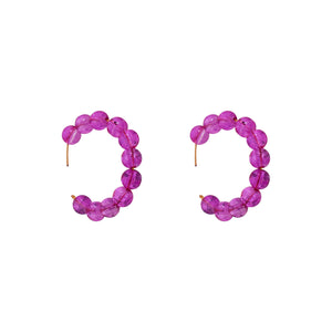 Pink Bubblegum Hoop Earrings, Bubblegum Earrings, Statement Hoop Earrings, Playful Pink Earrings, Pink Hoops | by lovedbynlanla