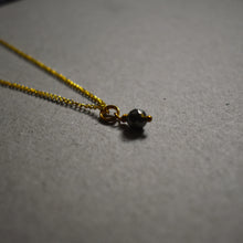 Load image into Gallery viewer, Minimalist Faceted Bronze Pyrite Gemstone Necklace | by Ifemi Jewels
