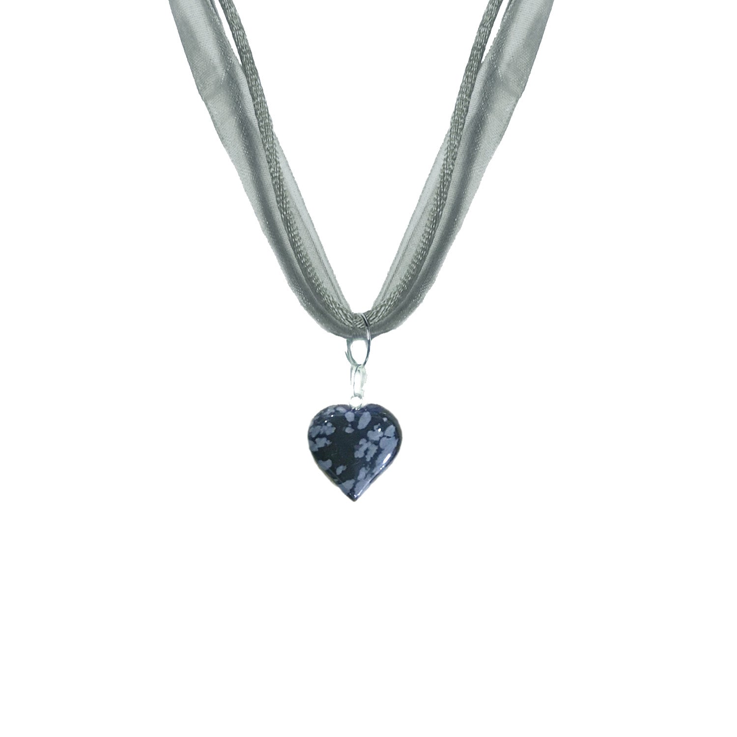 Snowflake discount obsidian necklace