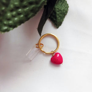 Red Heart Key Chain, Heart-shaped Keychain, Passionate Key Accessory, Stylish Key Holder | by lovedbynlanla