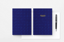 Load image into Gallery viewer, Dark Blue Minimalist Notebook | by Victory In Wellness
