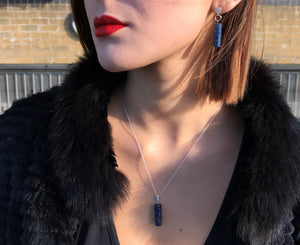 Onyx Stud Earrings, Gemstone Earrings, Sterling Silver Stud Earrings | by nlanlaVictory