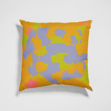 Load image into Gallery viewer, Orange Purple Lime Green Pink Abstract Edition Cushion Cover without filler | by Victory In Wellness
